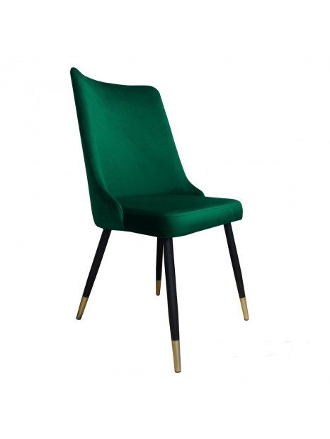 Krzesło tapicerowane VELO nogi czarne+ złoto