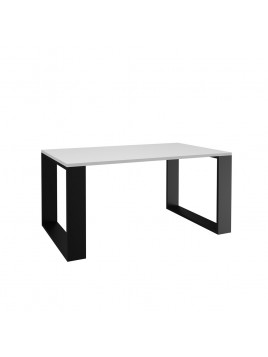 STOLIK KAWOWY ŁAWA SALON LOFT MODERN BIEL - CZERŃ