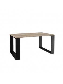 STOLIK KAWOWY ŁAWA SALON LOFT MODERN DĄB SONOMA - CZERŃ