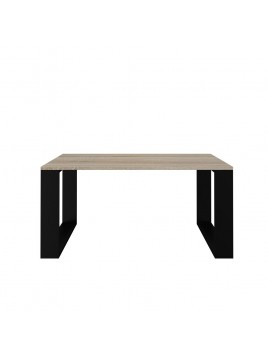 STOLIK KAWOWY ŁAWA SALON LOFT MODERN DĄB SONOMA - CZERŃ