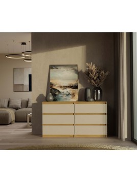 Komoda Malwa M6 140 DĄB ARTISAN KASZMIR